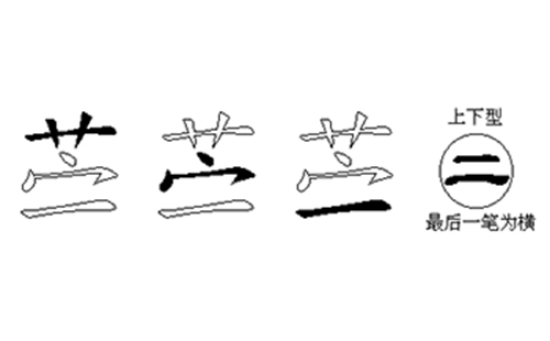 苎的五笔拆分图解