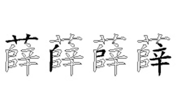 薛的五笔拆分图解